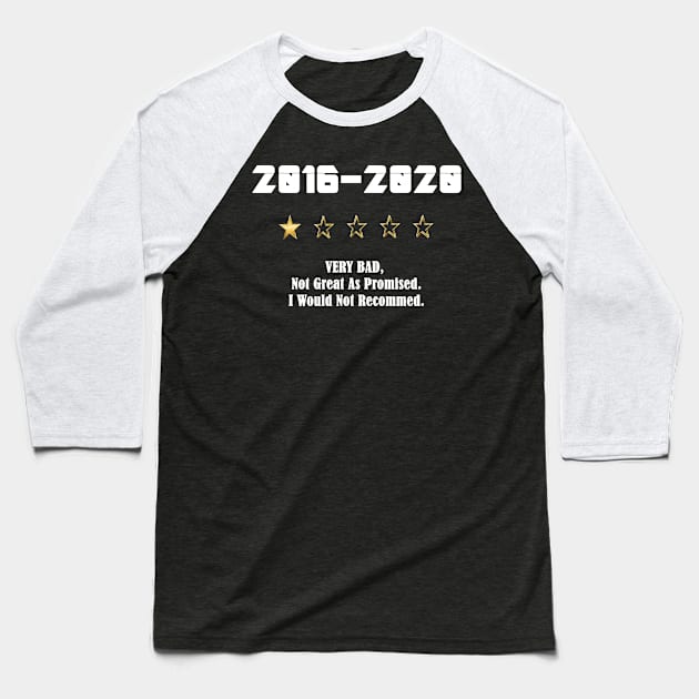 2016-2020 One Star Review Would Not Recommend Baseball T-Shirt by expressElya